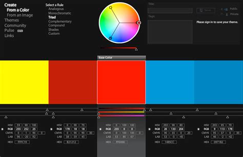 adobe kuler|Create and discover unique colour themes .